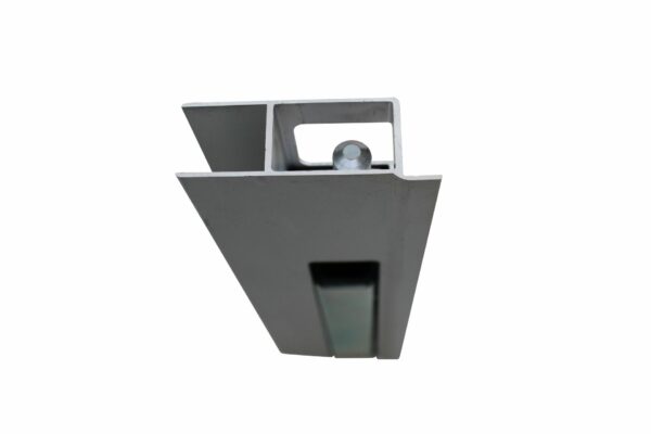 Zijbordsluiting aluminium met stalen handgreep (verzinkt) 300mm per set links + rechts  geschikt voor Anssems GT - Afbeelding 2