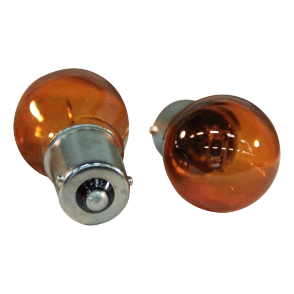 Stop/knipperlamp bau15S 12V 21W 15x47 oranje pinnen A centrisch